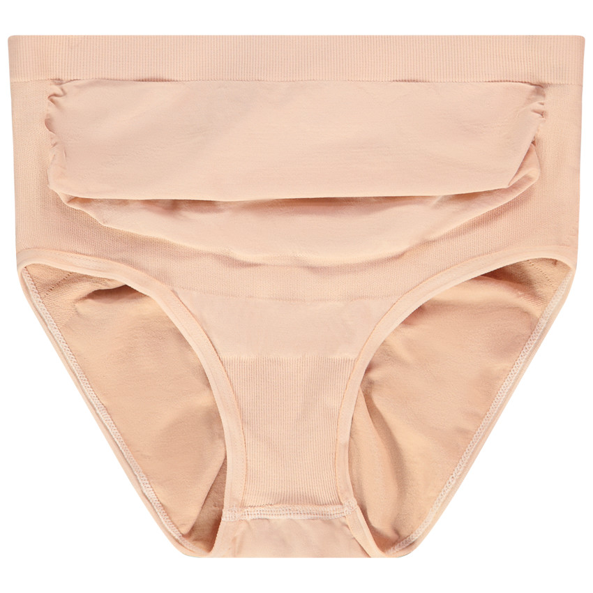 Pantalones de embarazo de tiro alto sin costuras en microfibra 