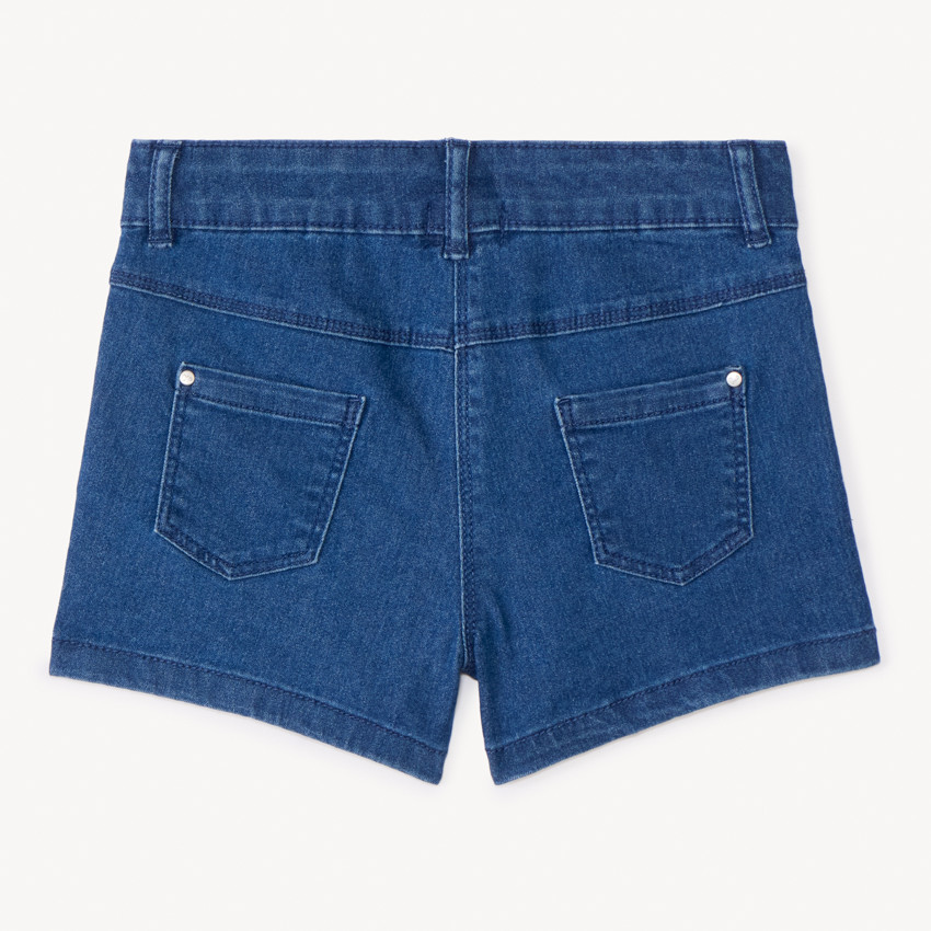 Short de vaqueros con bolsillos para niña 