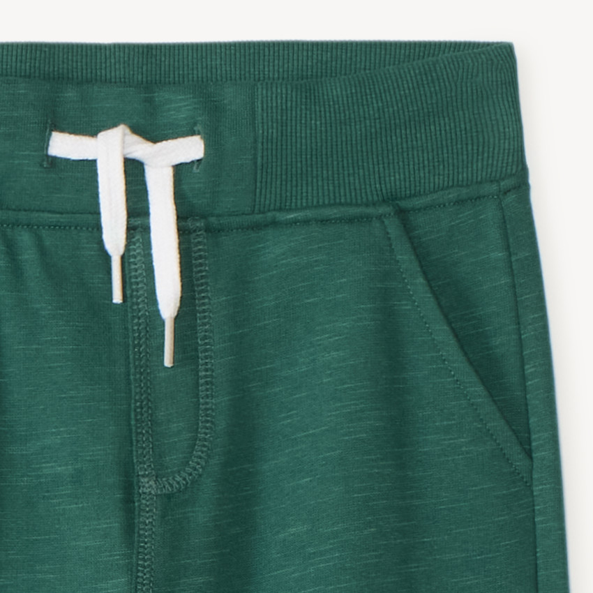Pantalón de chándal liso de felpa niño 