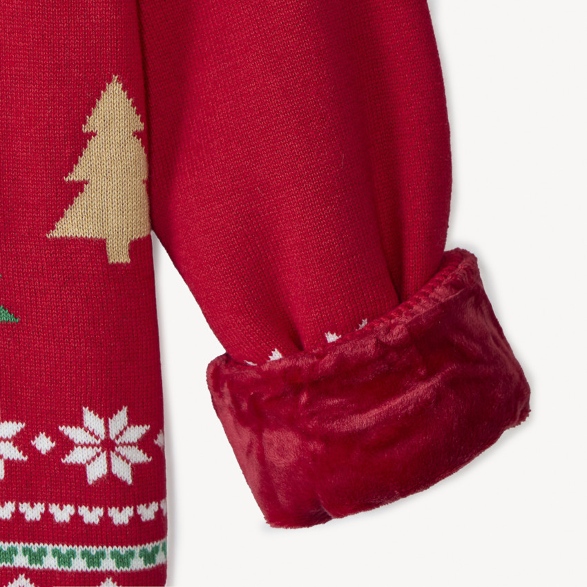 Jersey de Navidad Mickey Disney de punto forrado para niño. 