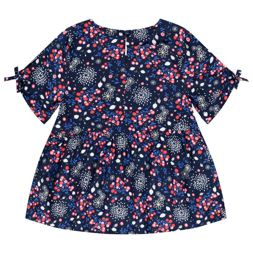 Túnica de manga corta con estampado floral para niña 