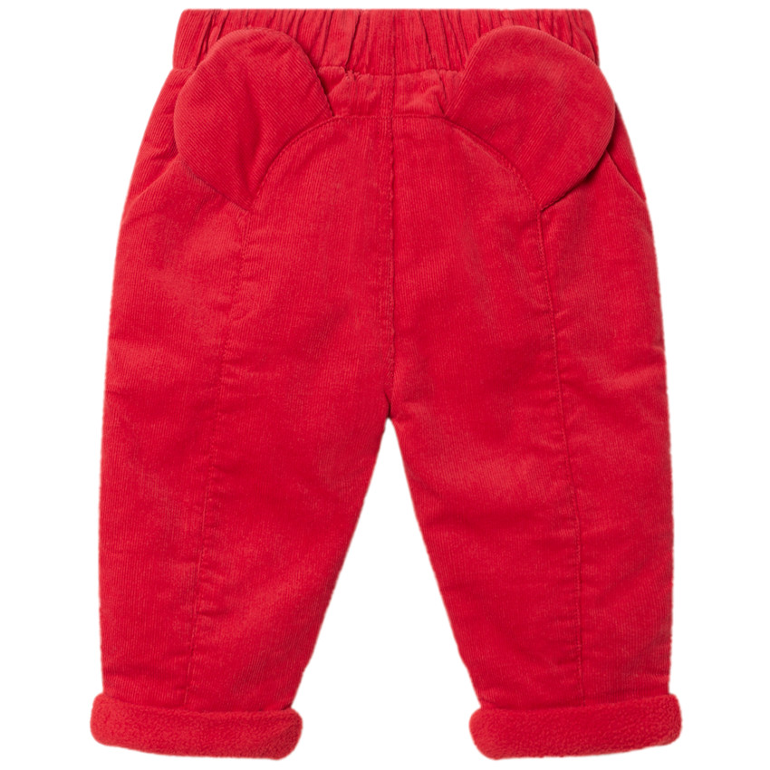 Pantalón de terciopelo con detalles de Mickey Disney 