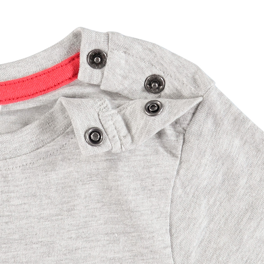 Conjunto camiseta manga corta SmileyWorld y short a rayas 