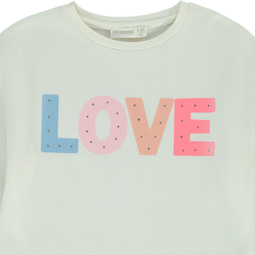 Sweat fantaisie en molleton pour fille Main Sweat fantaisie en molleton pour fille