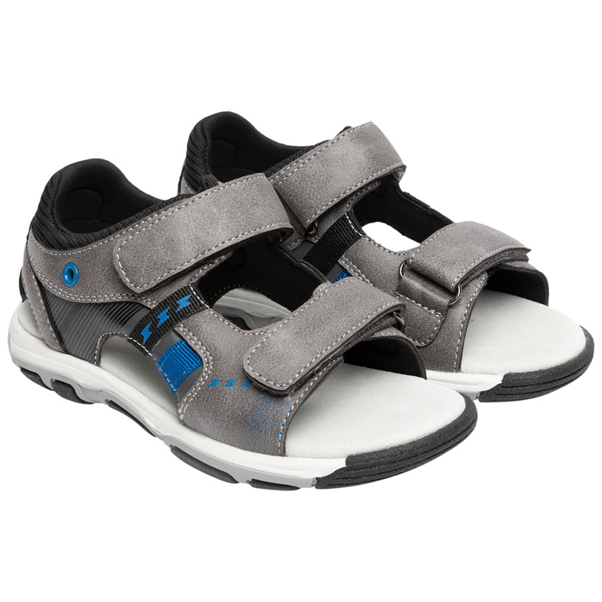 Sandalias de velcro contrastadas para niño 