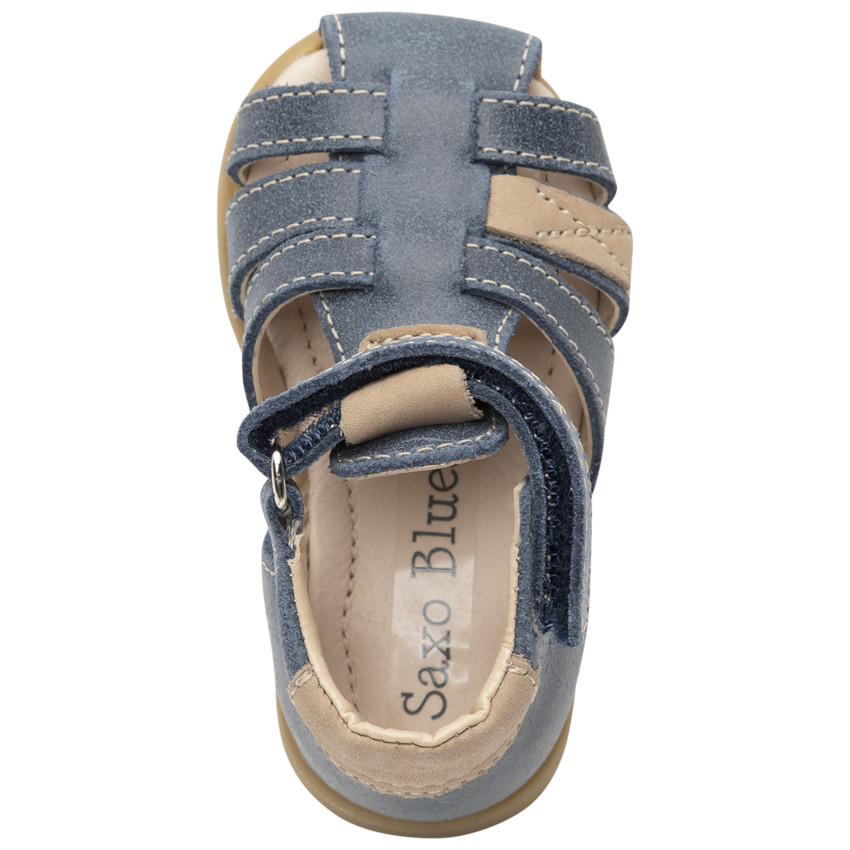 Sandalias de piel con detalles beige 