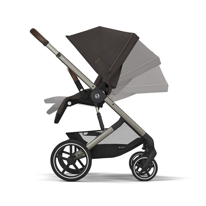 Carrito bebé compacto Balios S Lux marrón chocolate. 
