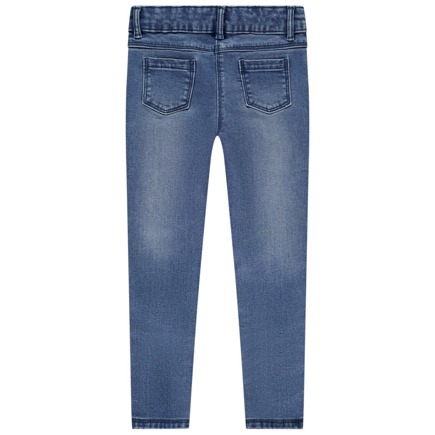 Jeans slim efecto denim polar para niña 