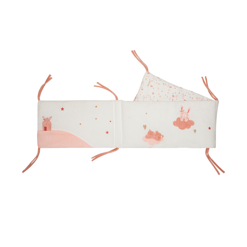 Protector de cuna de 3 paneles Little princess 