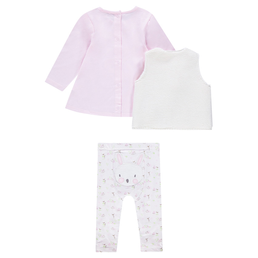 Conjunto de camiseta, chaleco y leggings con estampado  Additional Conjunto de camiseta, chaleco y leggings con estampado