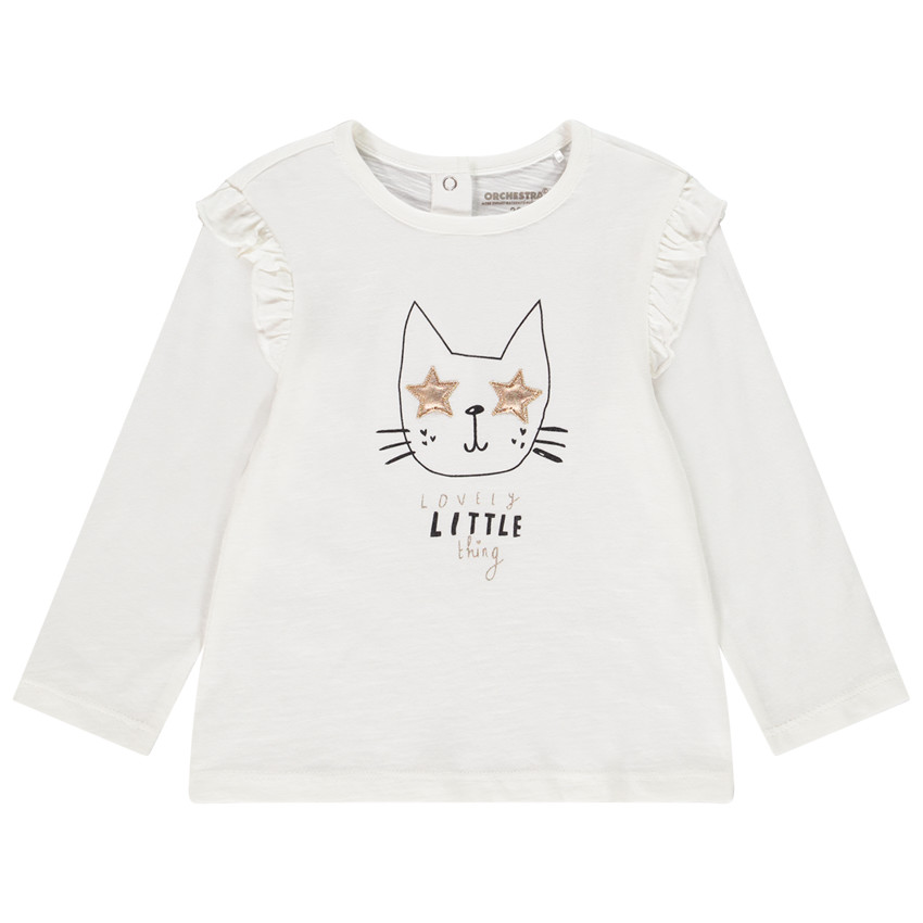 Camiseta manga larga estampado fantasía 