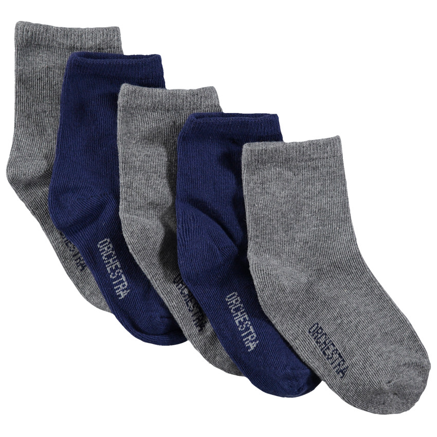 Pack de 5 pares de calcetines lisos para niña  Additional Pack de 5 pares de calcetines lisos para niña