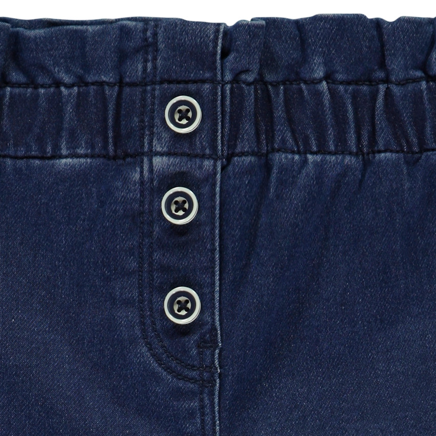 Jean amplio con cintura elástica para niña 