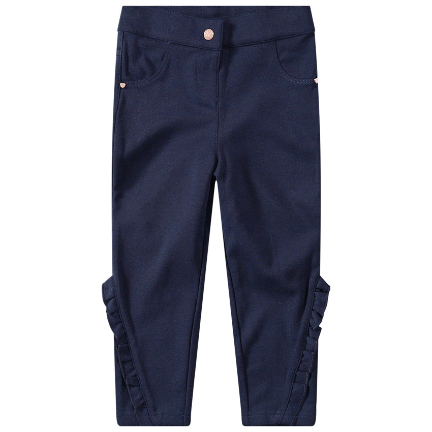 Jeggings de milano con volantes en los tobillos 