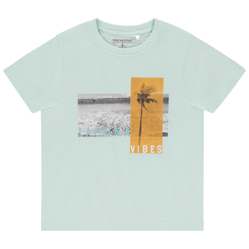 Camiseta de manga corta con photoprint niño 