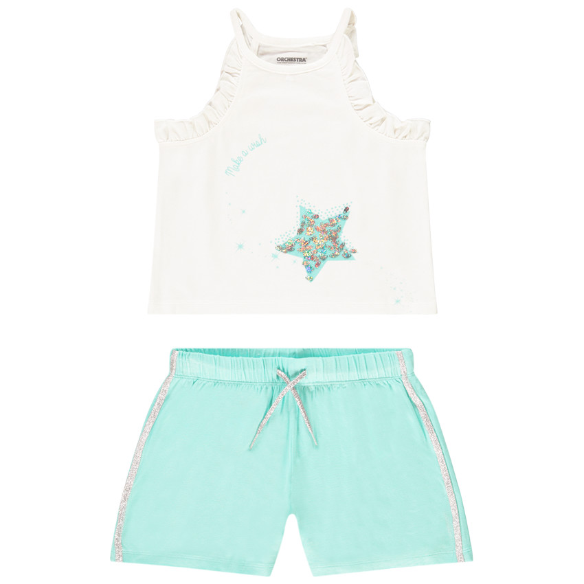 Conjunto camiseta tirantes + short 