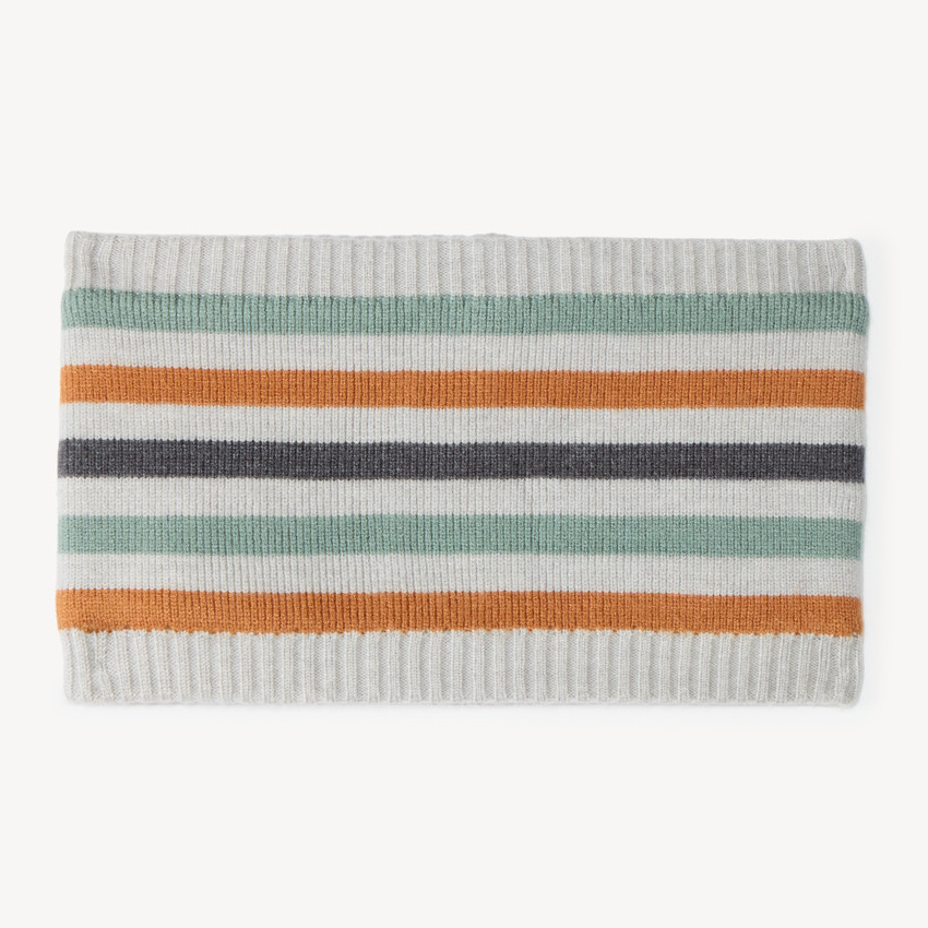 Snood polar para bebé niño a rayas 