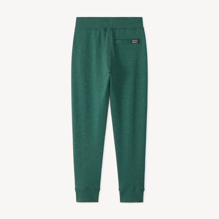Pantalón de chándal liso de felpa niño 