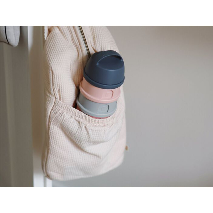 Boîte doseuse 4 compartiments Mineral Grey/Pink 