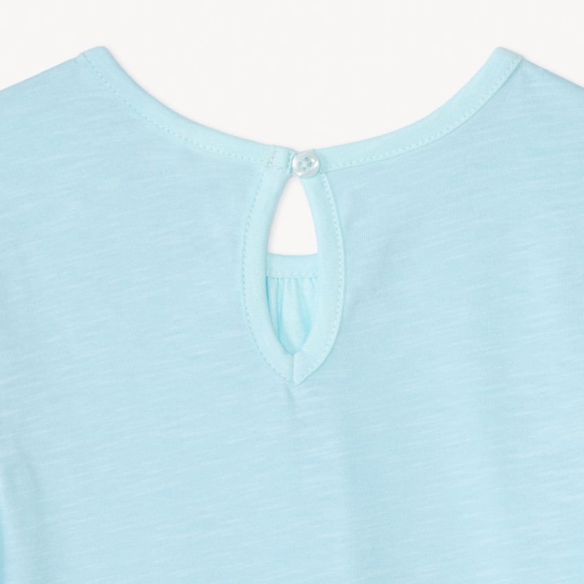 Conjunto de 3 camisetas de manga corta lisas para niña bebé 