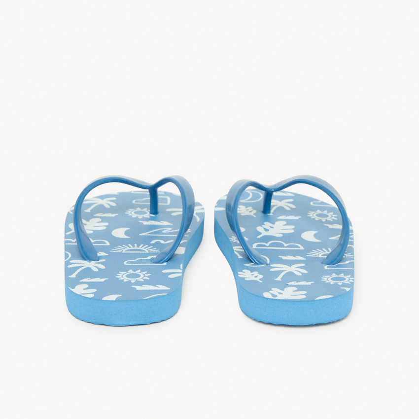 Tongs impresas de playa para niño con tira según la talla 