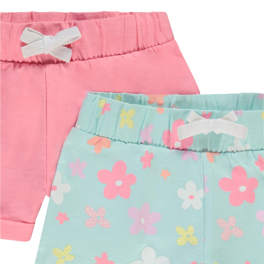 Pack de 4 shorts de punto para niña 