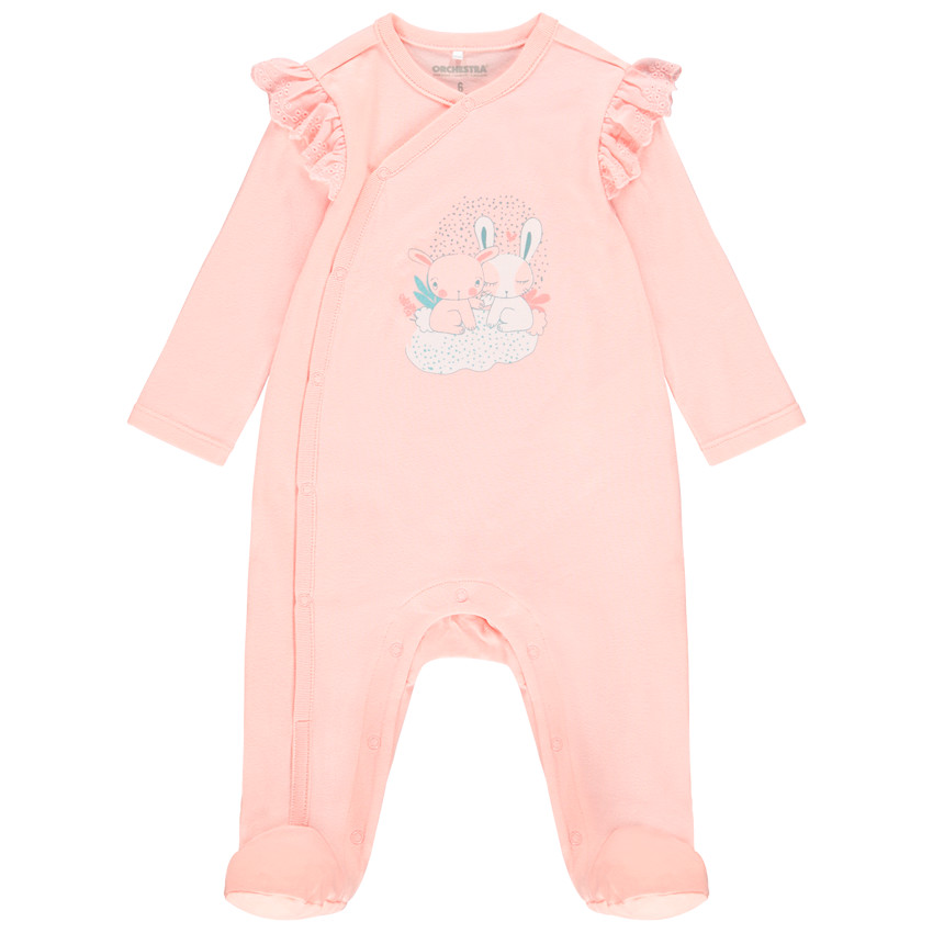 Pelele de algodón motivo conejito 