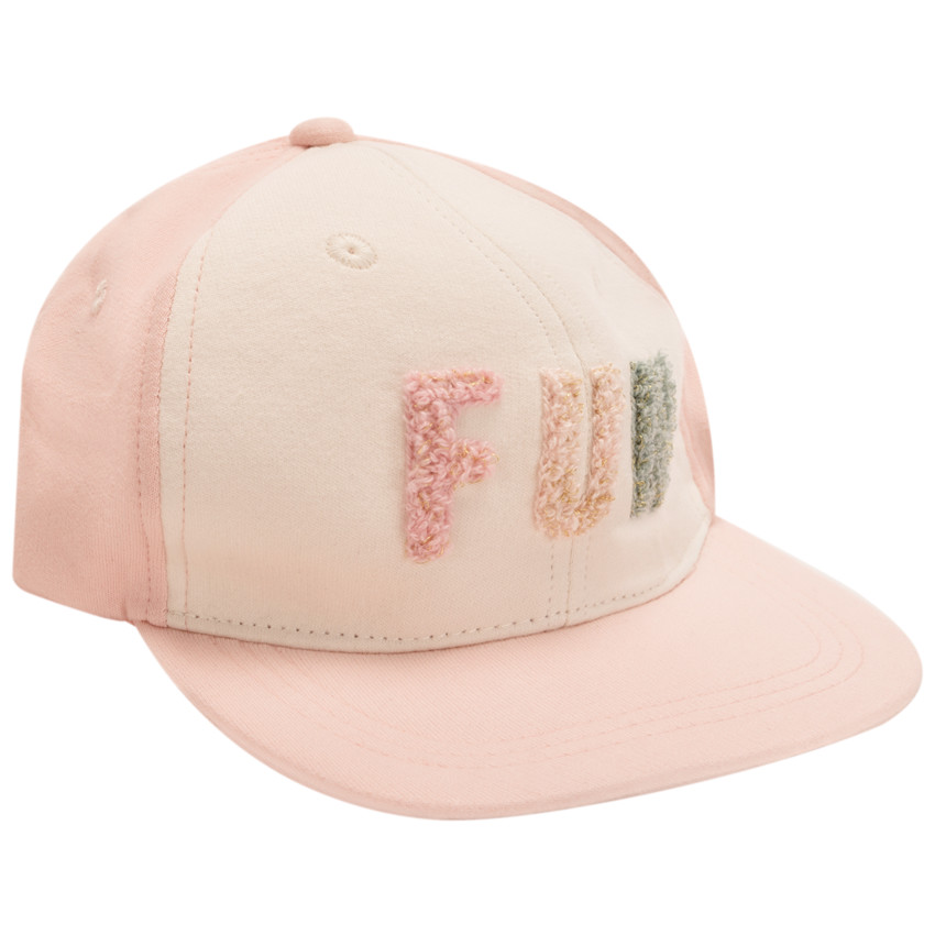 Gorra snapback divertida con parches de bucle para niña 