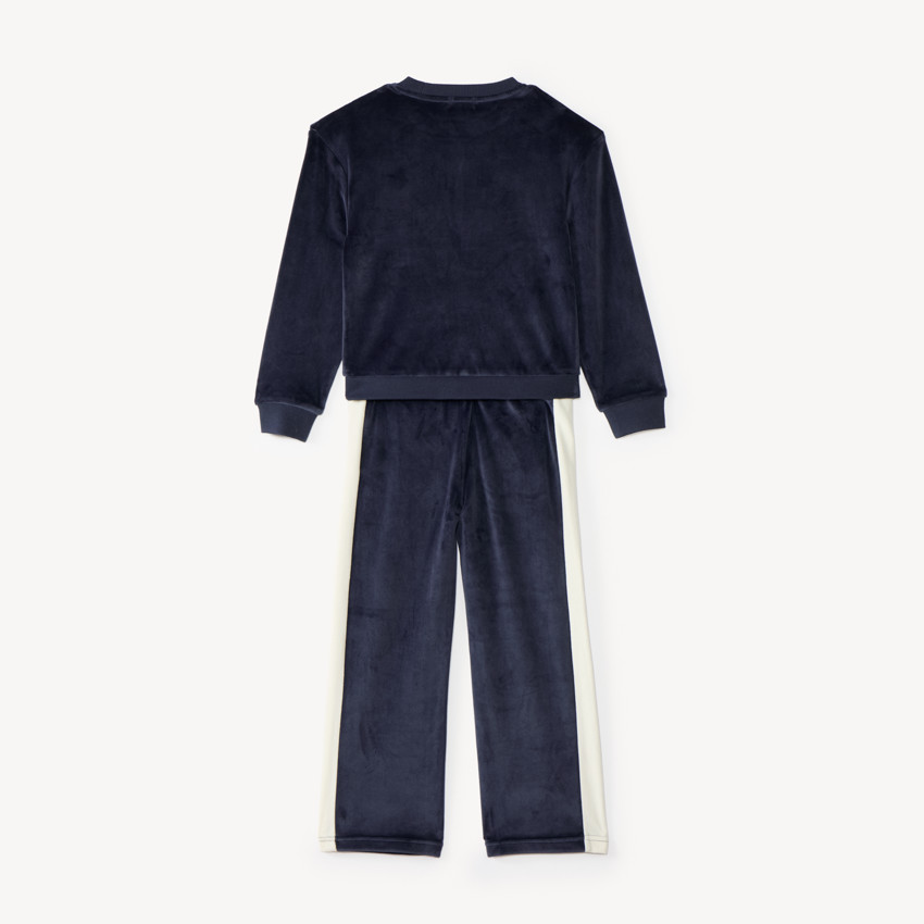 Conjunto de chándal de terciopelo para niña 