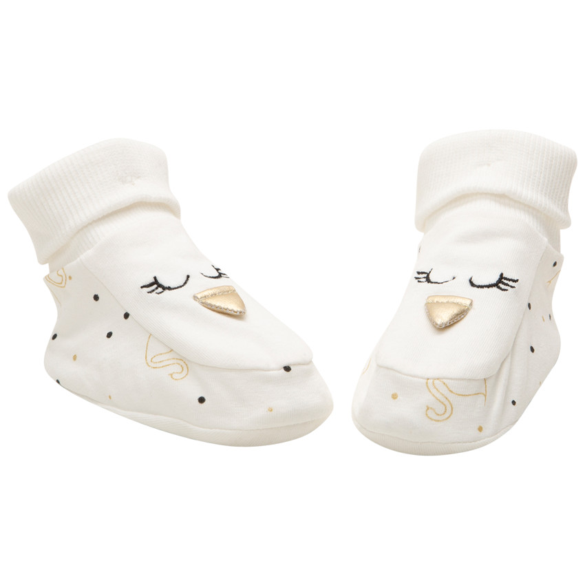 Patucos cisne algodón orgánico 