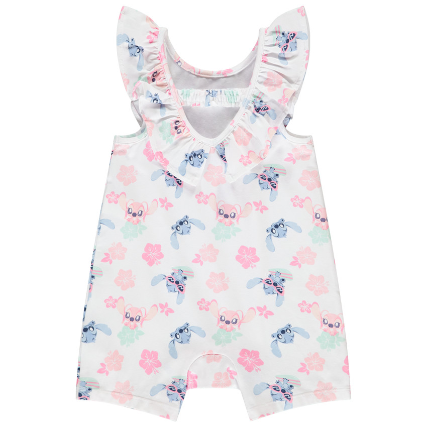 Pelele corto Stitch Disney para bebé niña 