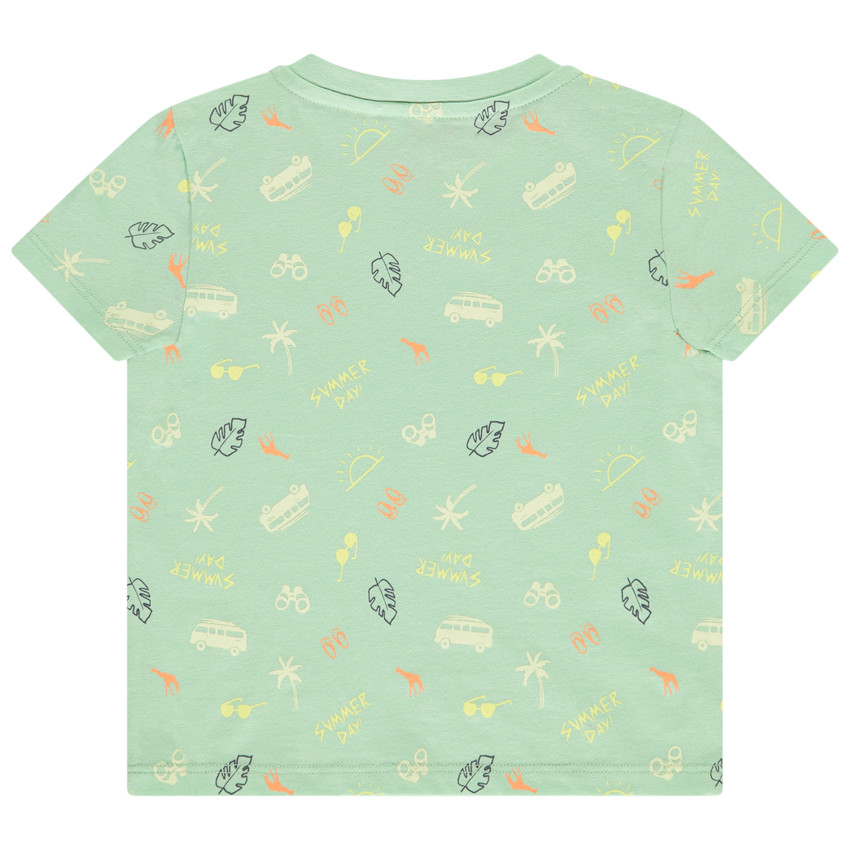 Camiseta de manga corta estampada para bebé niño 