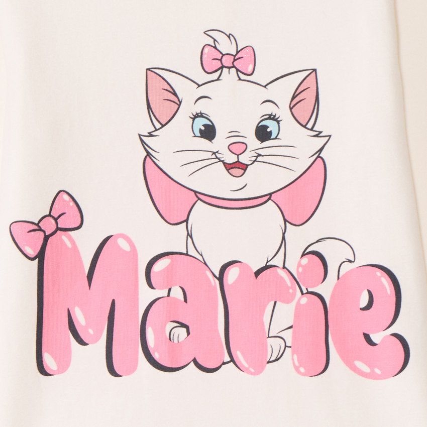 T-shirt manches longues Marie des Aristochats Disney pour bébé fille  