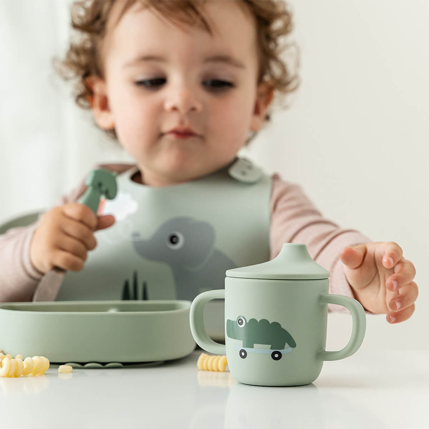 Vaso aprendizaje bebé Playground - Verde 