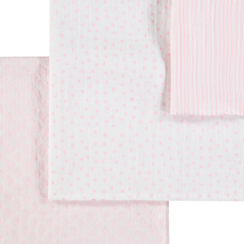 Pack de 3 muselinas motivos gráficos 