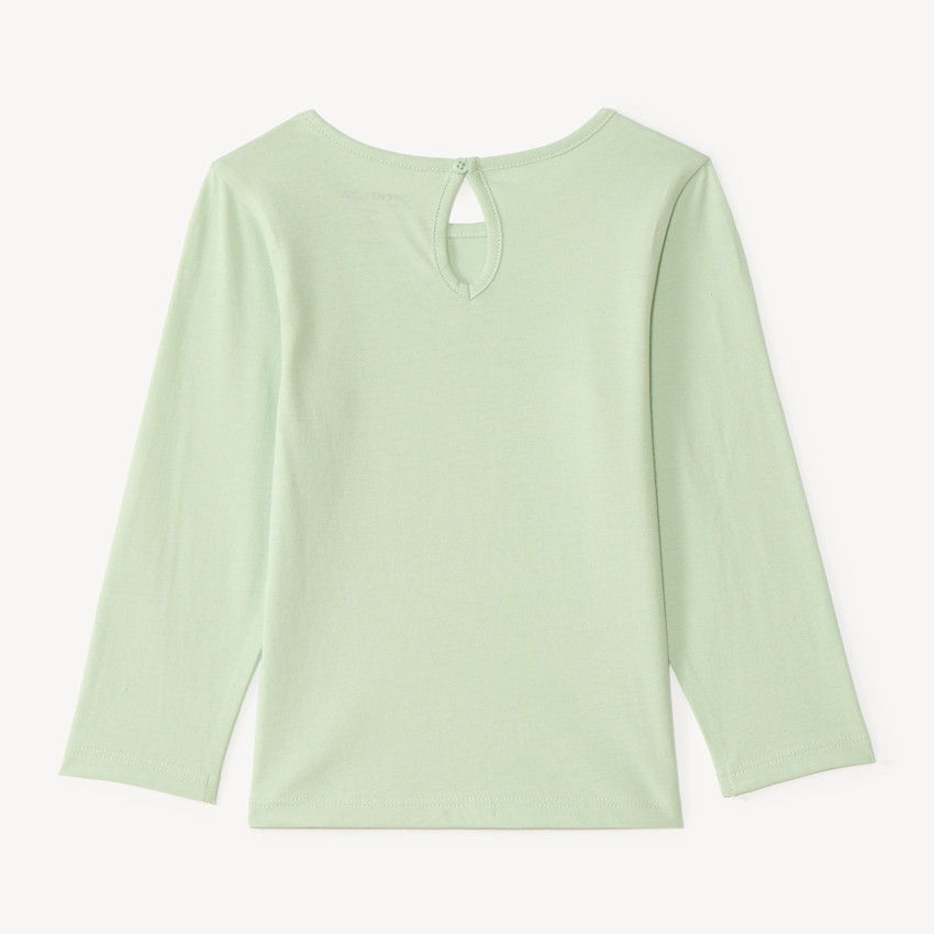 Camiseta de manga larga con estampado niña bebé 