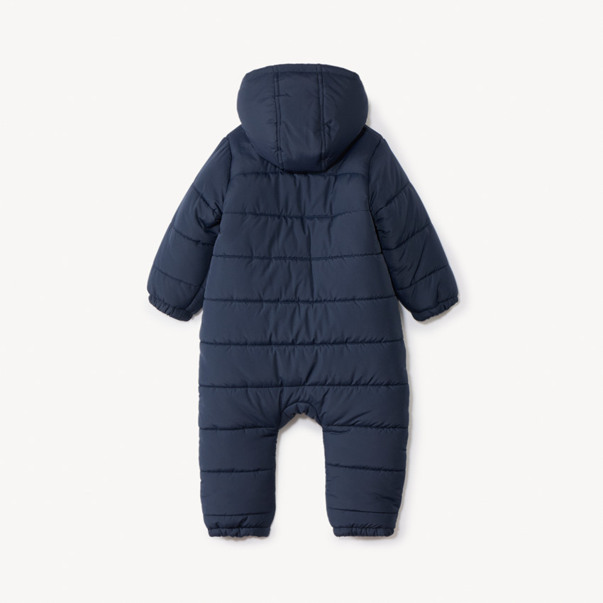 Pelele piloto acolchado liso para bebé niño con acabados según la edad 