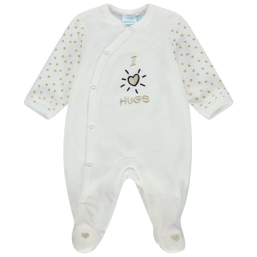 Pelele de terciopelo motivo  Winnie el oso bordado Disney 