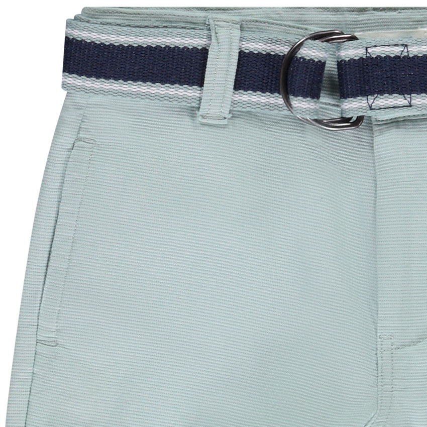 Bermuda con cinturón de tela efecto armadura para niño  Additional Bermuda con cinturón de tela efecto armadura para niño