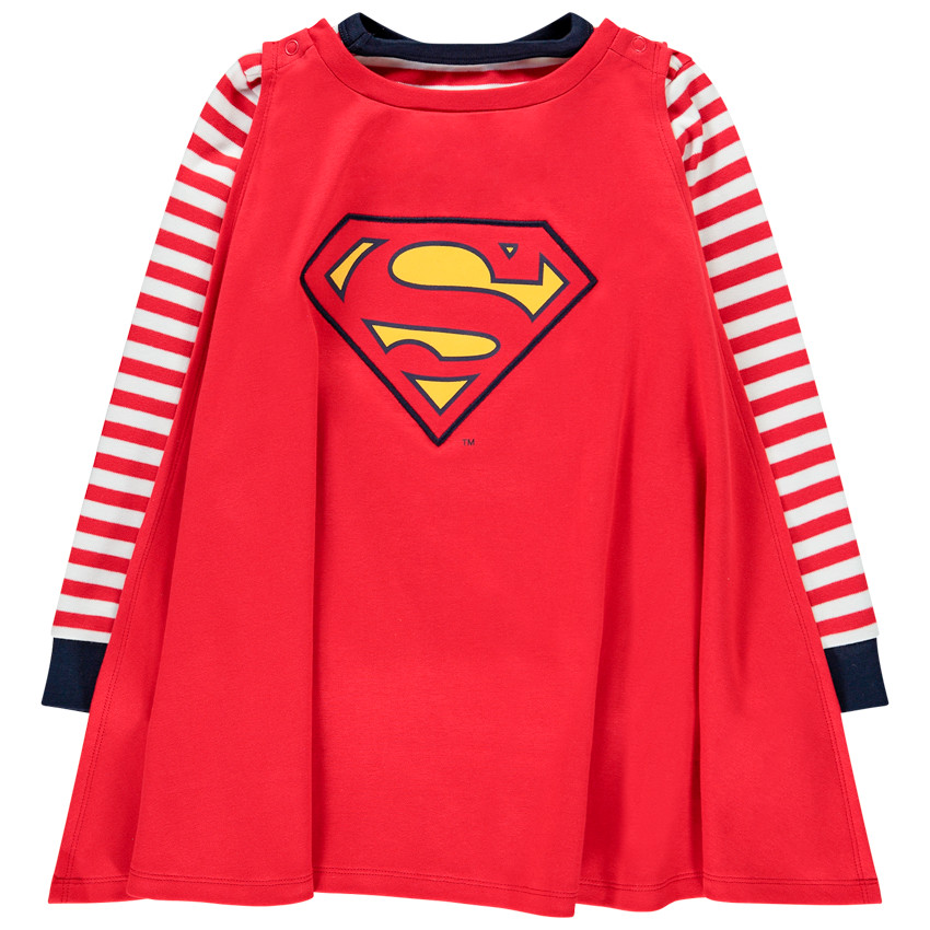 Pijama con capa desmontable Superman Warner para niño 