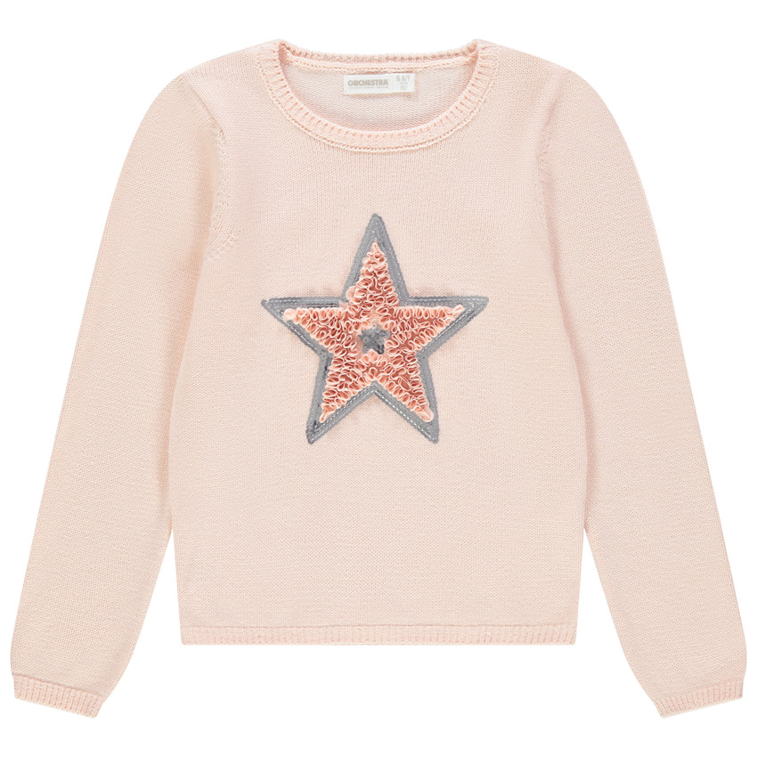 Jersey de punto con estrella de lentejuelas  Additional Jersey de punto con estrella de lentejuelas