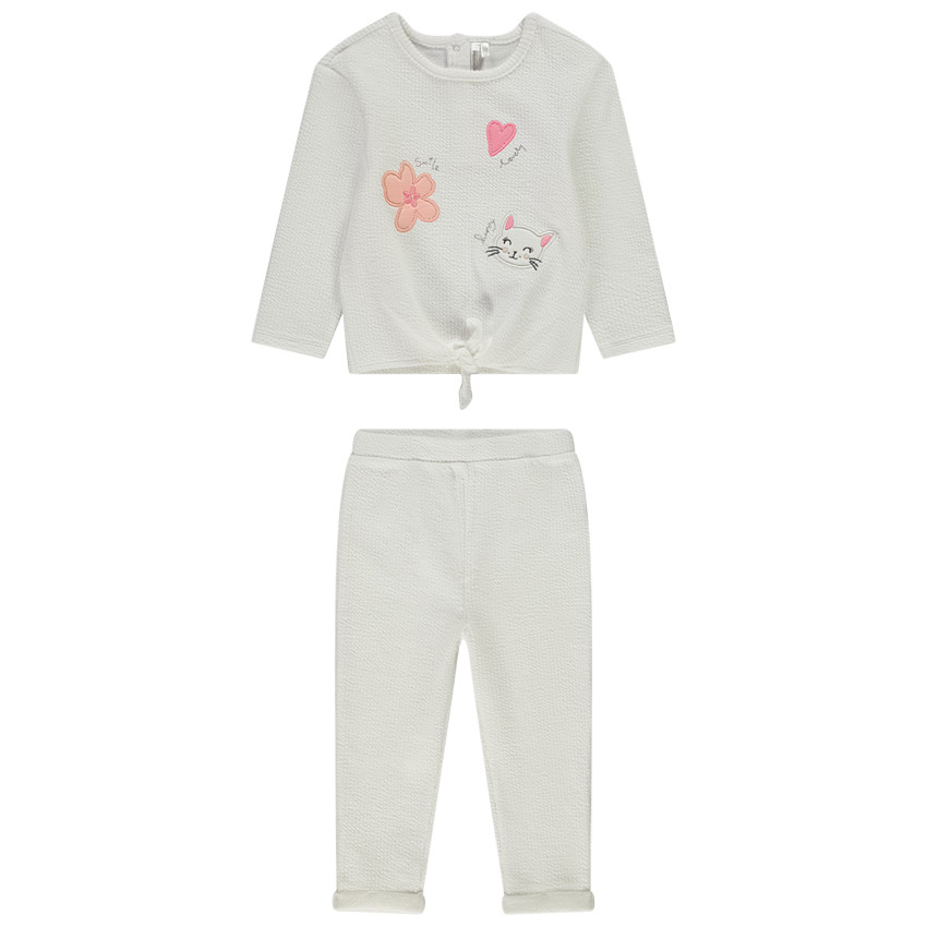 Conjunto de chándal con parches para bebé niña  Additional Conjunto de chándal con parches para bebé niña