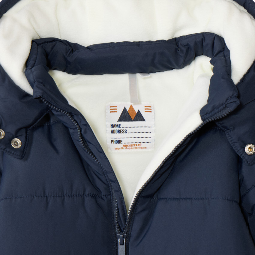 Pelele piloto acolchado liso para bebé niño con acabados según la edad 