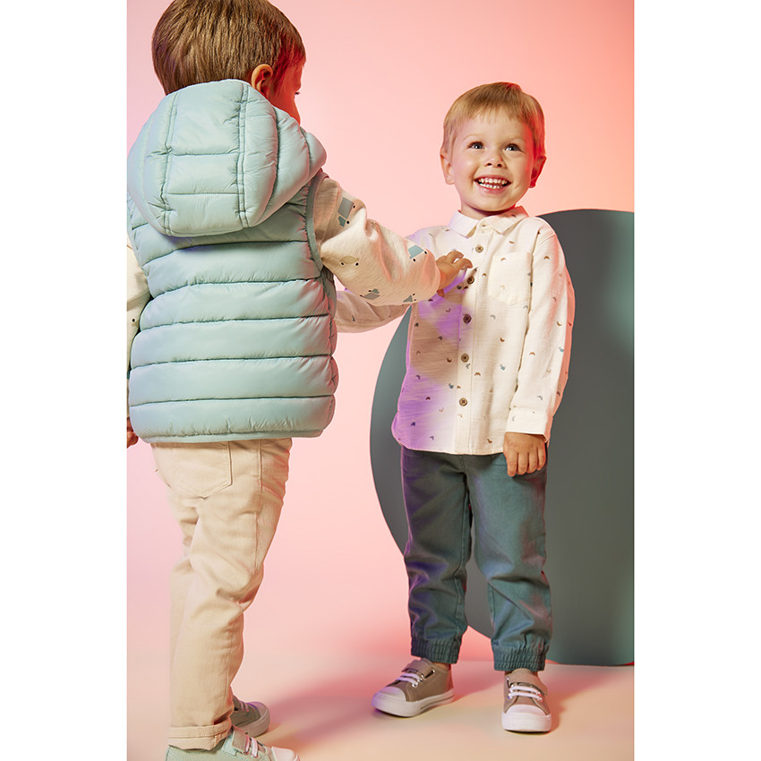 Chaleco acolchado capucha - "Funny Road" 