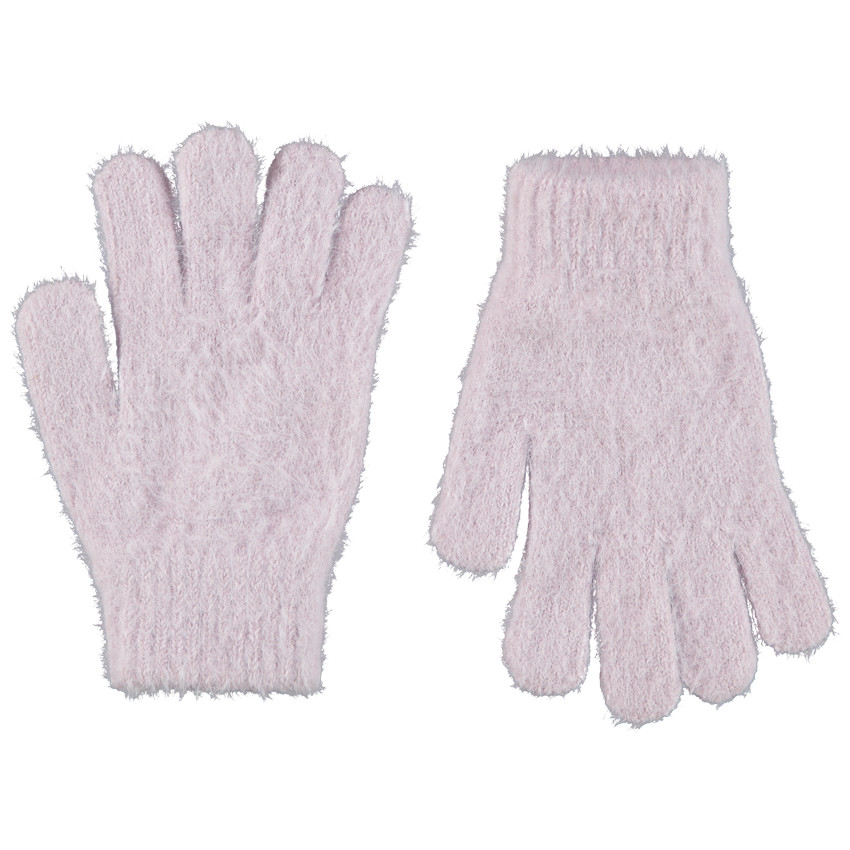 Guantes de punto con pelo niña 