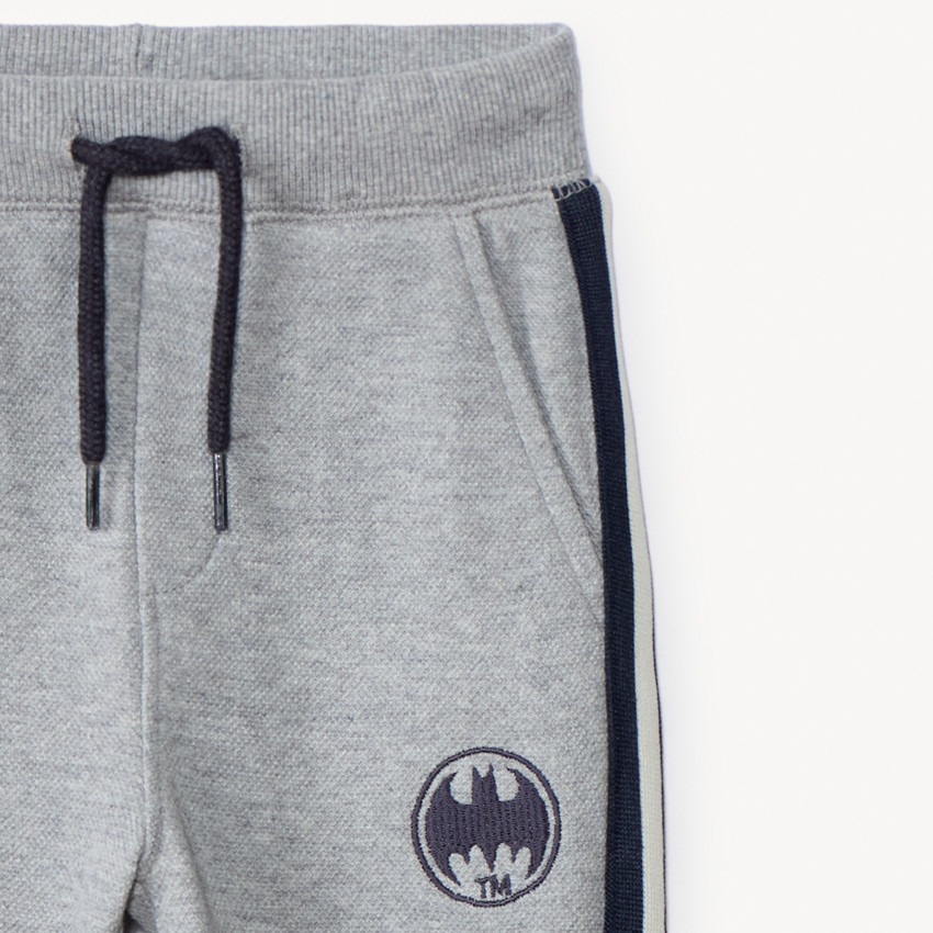 Pantalón de jogging piqué bordado Batman Warner para bebé niño 