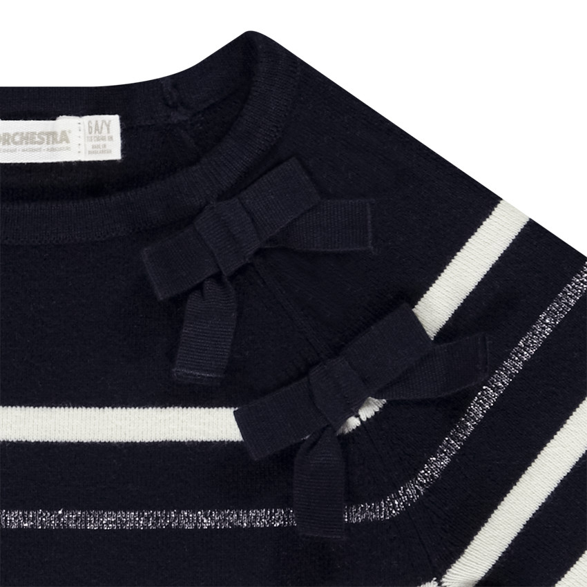 Jersey marinero con nudos fantasía para niña 