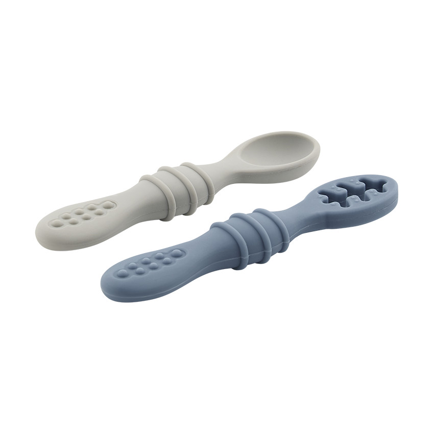 Set de 2 cucharas de aprendizaje Yummix - Azul 