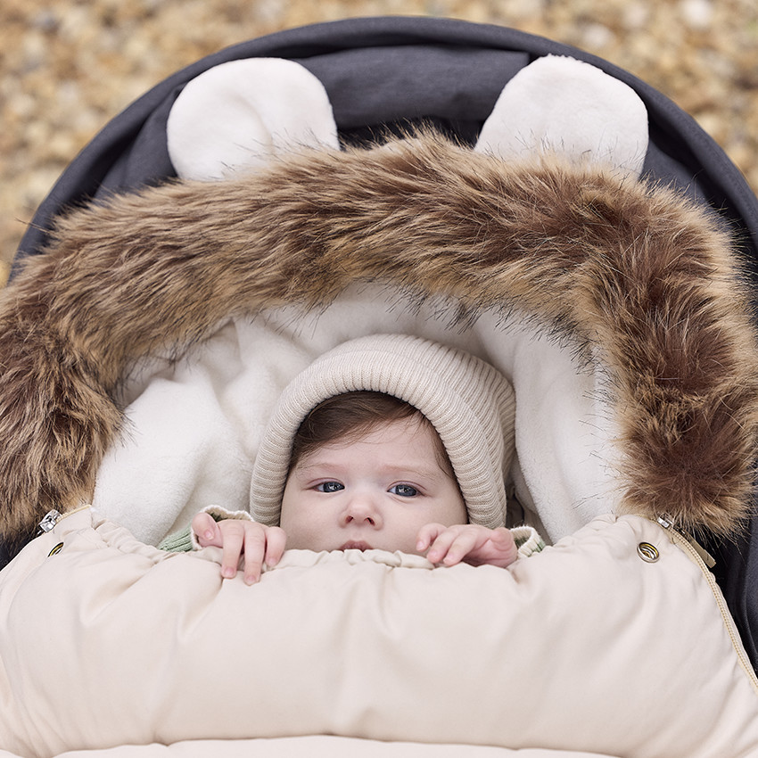 Chancelière universal caliente forrada de sherpa Nours beige 