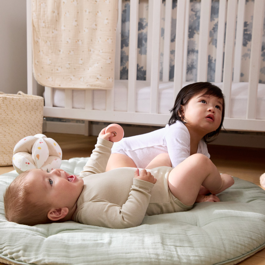 Pack de 5 bodies de manga larga lisos para bebé 